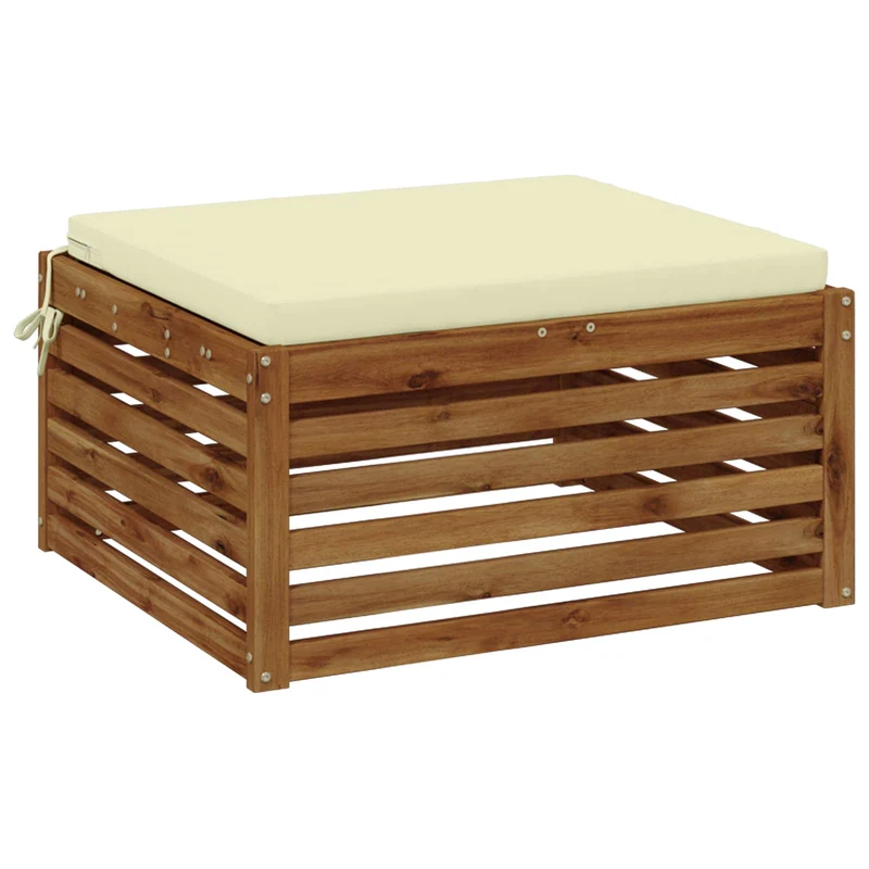 Seat Cushions SOEST 100% Polyester Cream 80 x 80 x 5 cm