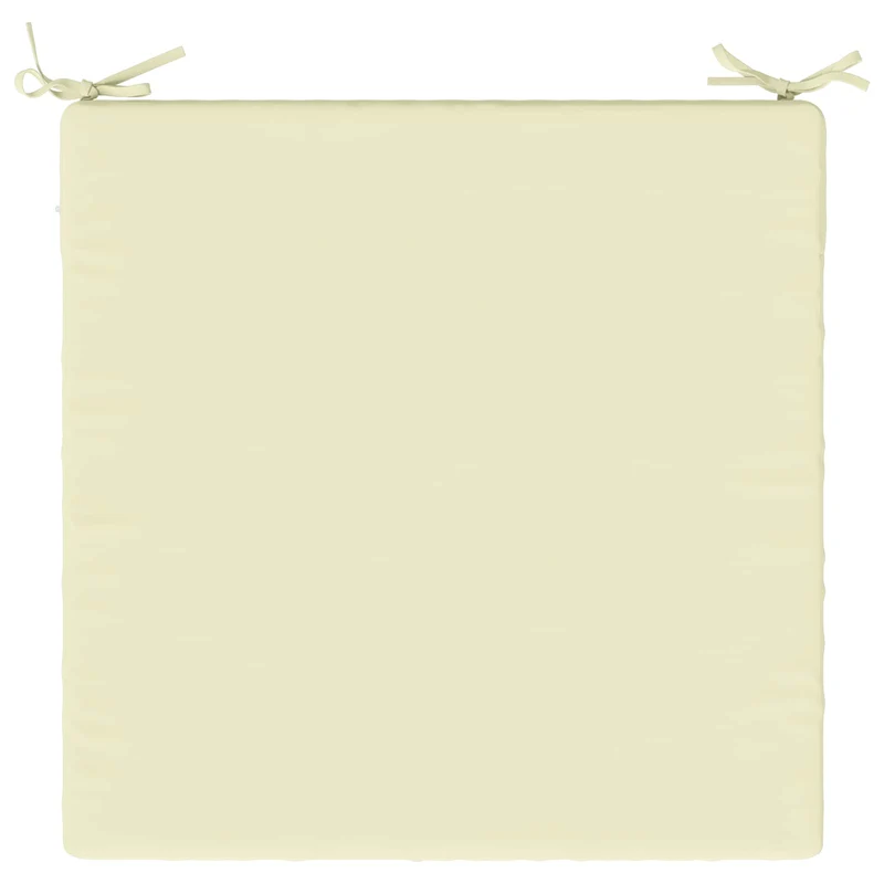 Seat Cushions SOEST 100% Polyester Cream 80 x 80 x 5 cm