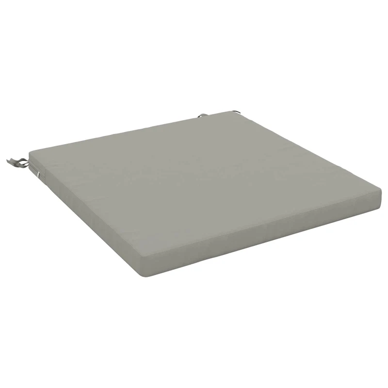 Seat Cushions SOEST 100% Polyester Grey 80 x 80 x 5 cm