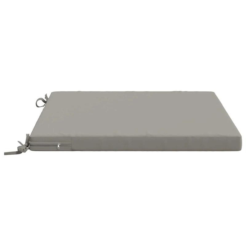 Seat Cushions SOEST 4 pcs 100% Polyester Grey 80 x 80 x 5 cm