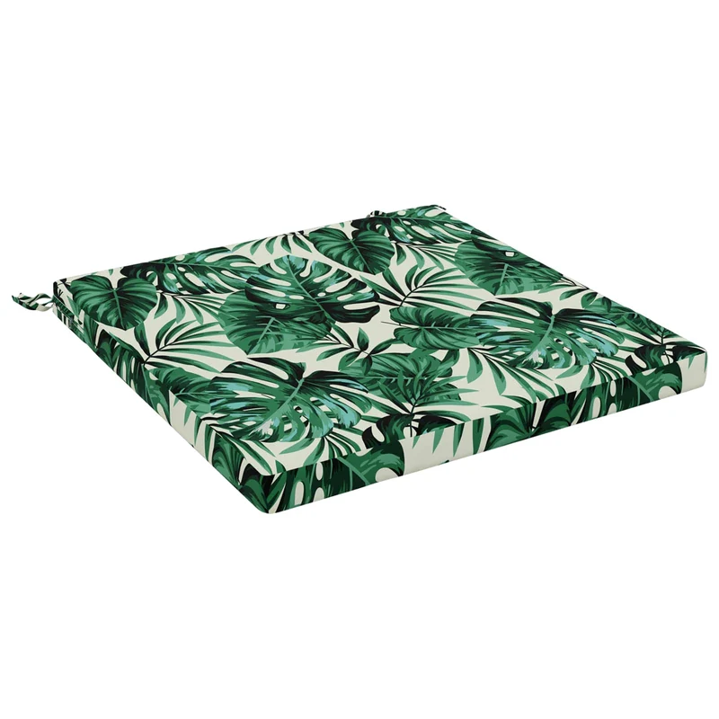 Seat Cushions SOEST 100% Polyester Leaf Pattern 80 x 80 x 5 cm