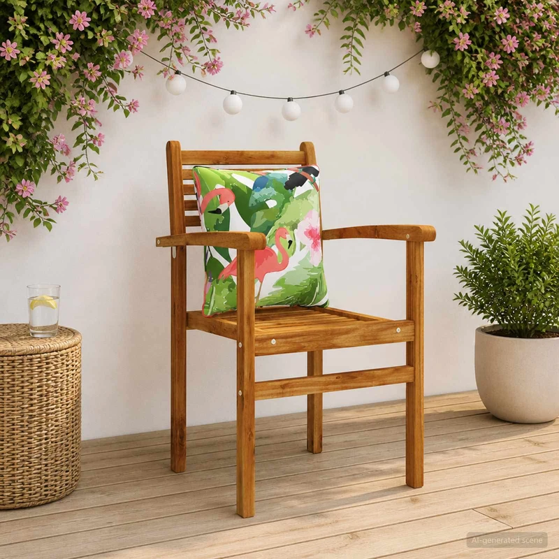 Back Cushion PUTTEN 4 pcs 100% Polyester Multicolour