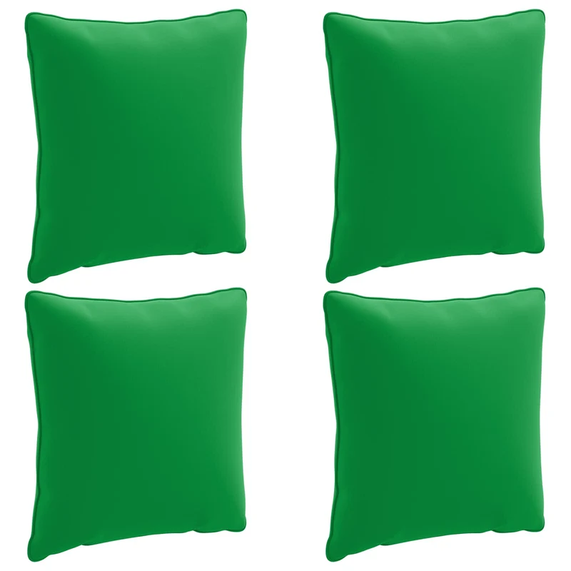 Back Cushion PUTTEN 4 pcs 100% Polyester Green 40 x 40 x 15 cm