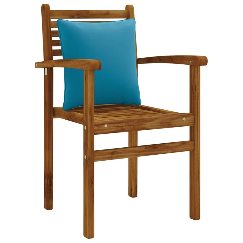 Back Cushion PUTTEN 100% Polyester Light Blue 40 x 40 x 15 cm