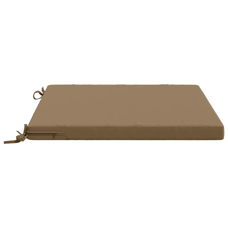 Seat Cushions SOEST 4 pcs 100% Polyester Taupe 80 x 80 x 5 cm