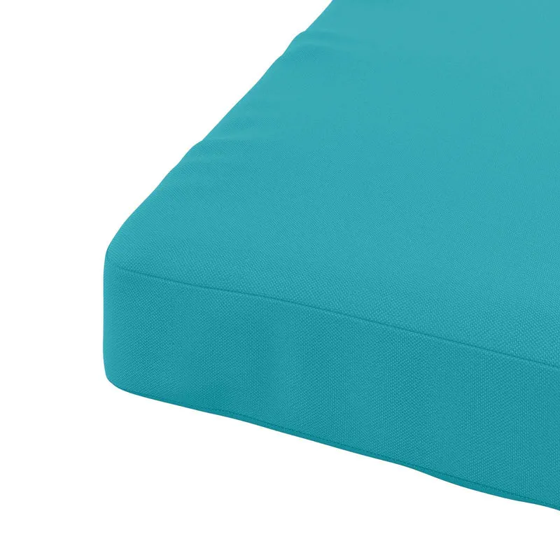 Seat Cushions SOEST 4 pcs 100% Polyester Turquoise