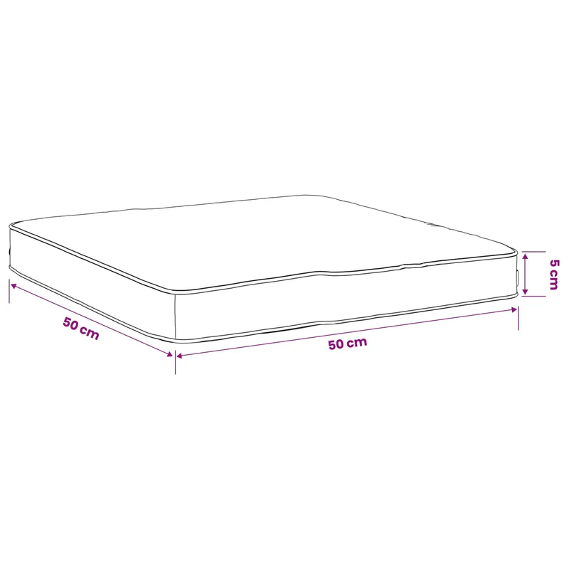 4-Piece Seat Cushions VUGHT 4 pcs 100% Polyester Leaf Pattern