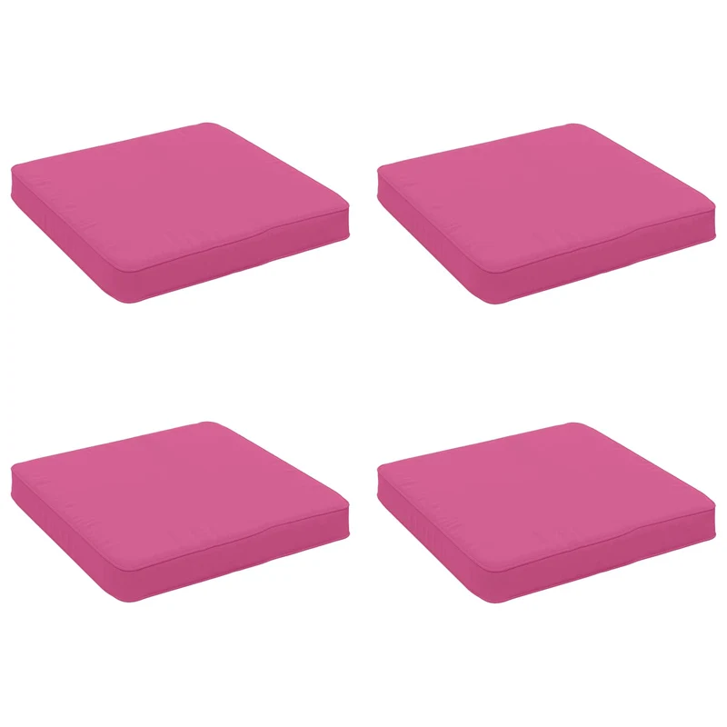 4-Piece Seat Cushions VUGHT 4 pcs 100% Polyester Pink