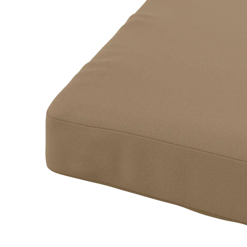 4-Piece Seat Cushions VUGHT 4 pcs 100% Polyester Taupe