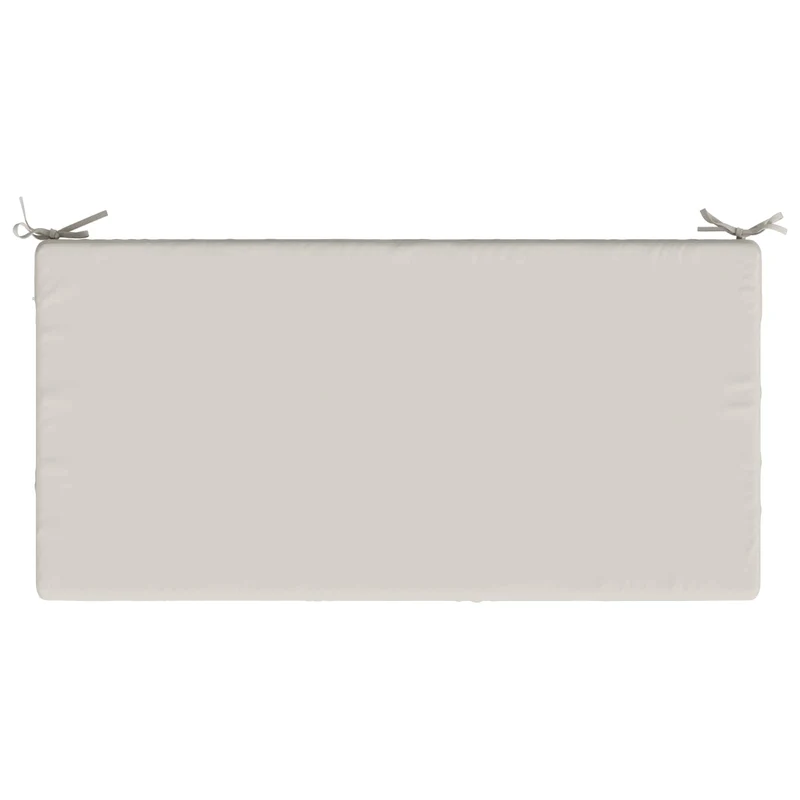 Seat Cushion SOEST 100% Polyester White 120 x 60 x 15 cm