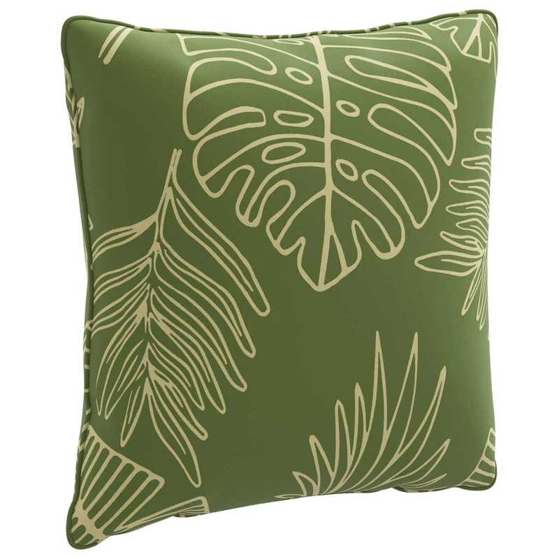 Back Cushion PUTTEN 100% Polyester Leaf Design 40 x 40 x 15 cm