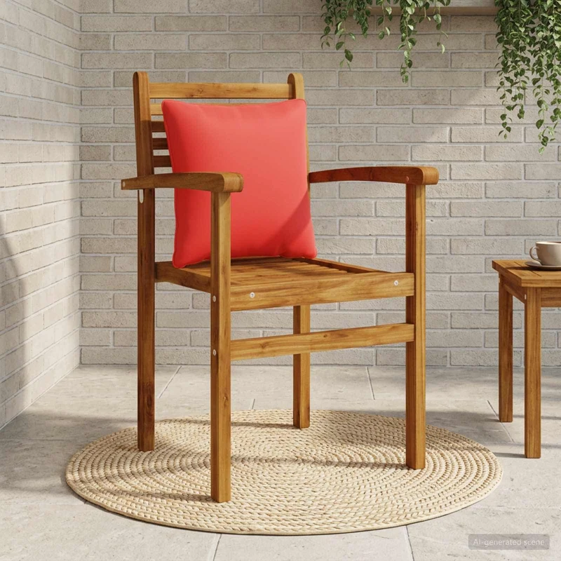 Back Cushion PUTTEN 100% Polyester Red 40 x 40 x 15 cm