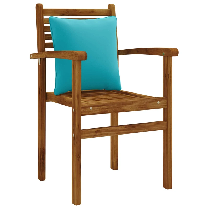 Back Cushion PUTTEN 100% Polyester Turquoise 40 x 40 x 15 cm