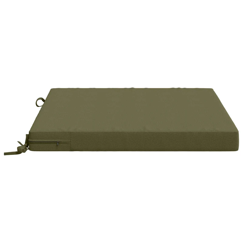 Seat Cushions SOEST 4 pcs 100% Polyester Olive Green
