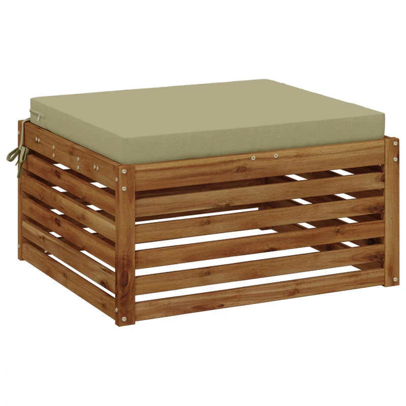 Seat Cushions SOEST 100% Polyester Light Green 80 x 80 x 7 cm