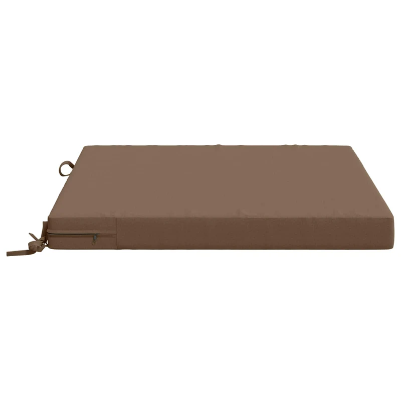 Seat Cushions SOEST 4 pcs 100% Polyester Taupe 80 x 80 x 7 cm