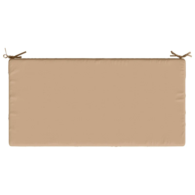 Seat Cushion SOEST 100% Polyester Sand 120 x 60 x 15 cm
