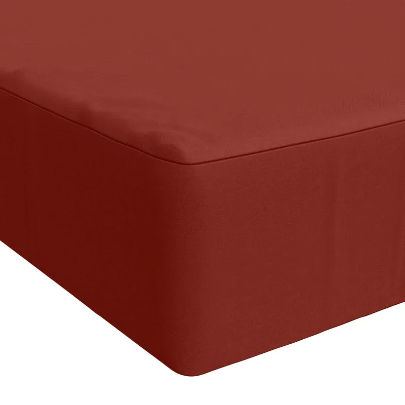 Seat Cushion SOEST 100% Polyester Red 120 x 60 x 15 cm