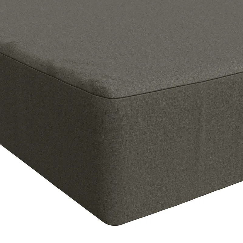 Seat Cushion SOEST 100% Polyester Grey 120 x 60 x 15 cm