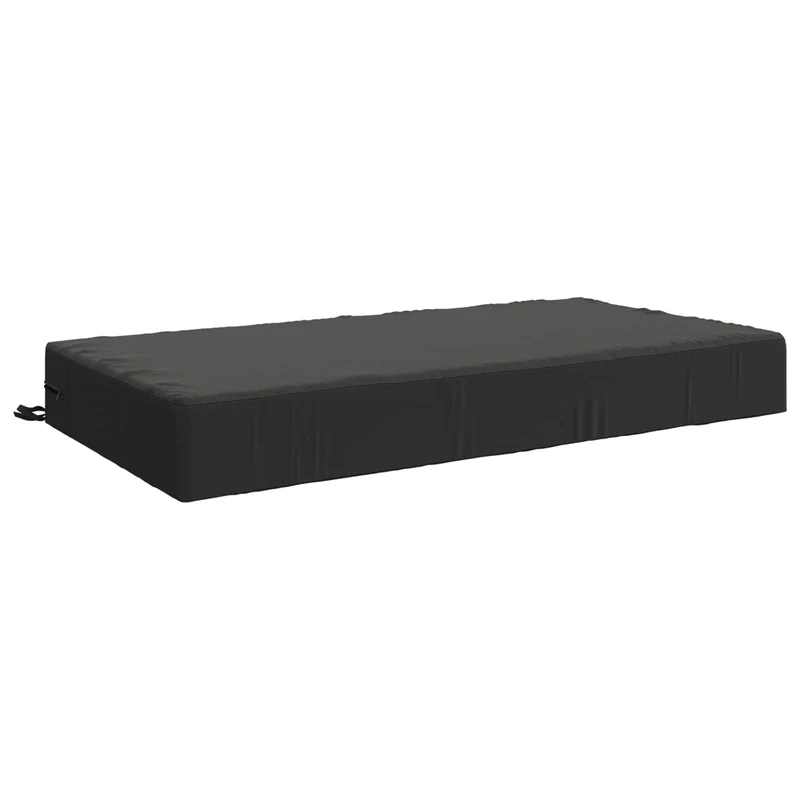 Seat Cushion SOEST 100% Polyester Anthracite 120 x 60 x 15 cm