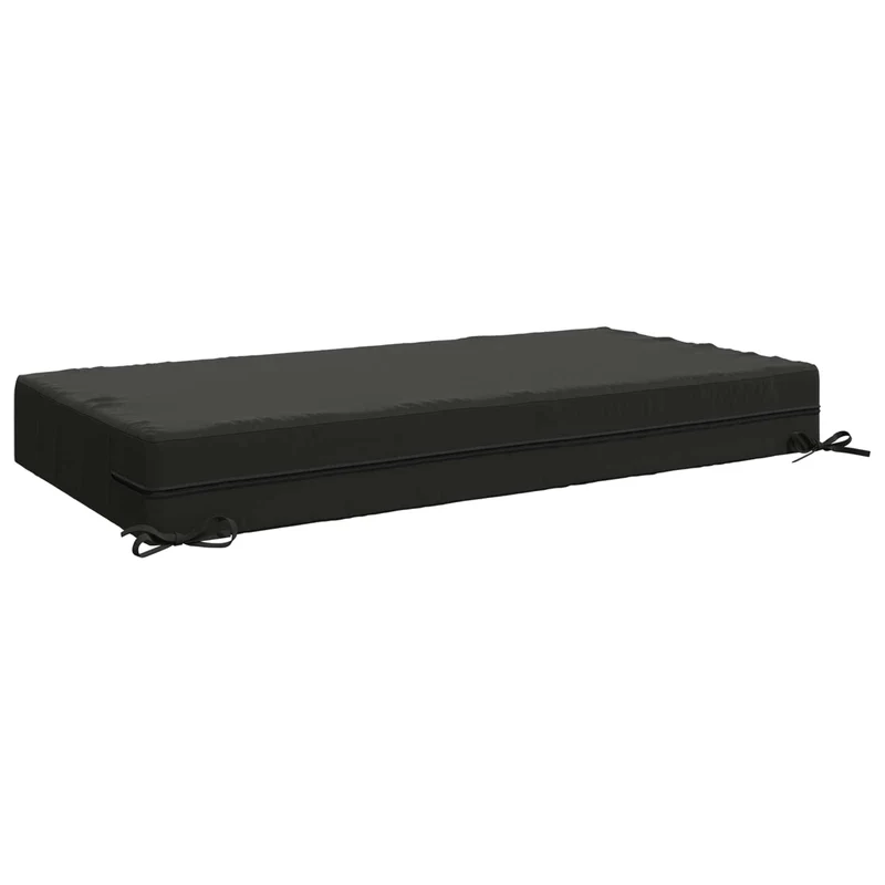 Seat Cushion SOEST 100% Polyester Anthracite 120 x 60 x 15 cm