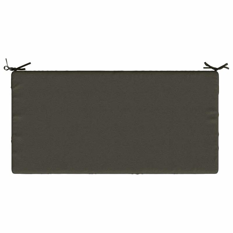 Seat Cushion SOEST 100% Polyester Anthracite 120 x 80 x 10 cm