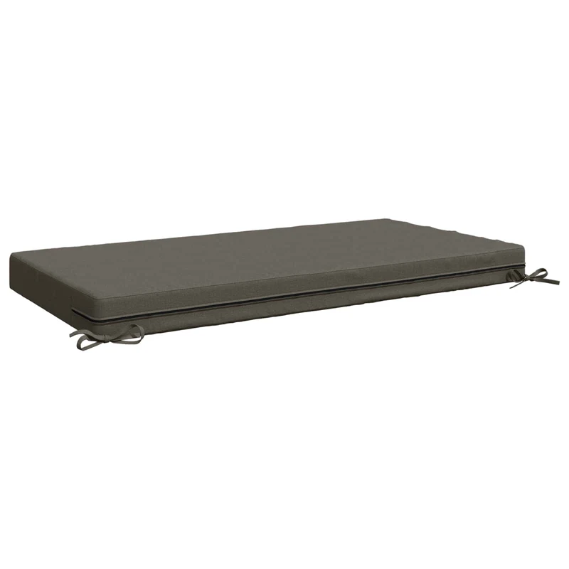 Seat Cushion SOEST 100% Polyester Grey 120 x 80 x 10 cm
