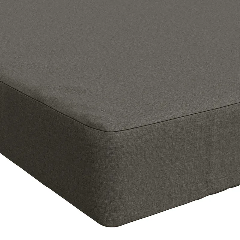 Seat Cushion SOEST 100% Polyester Grey 120 x 80 x 10 cm