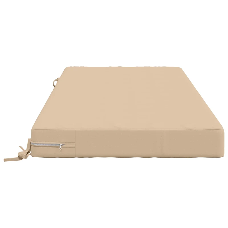 Seat Cushion SOEST 100% Polyester Cream 120 x 80 x 10 cm