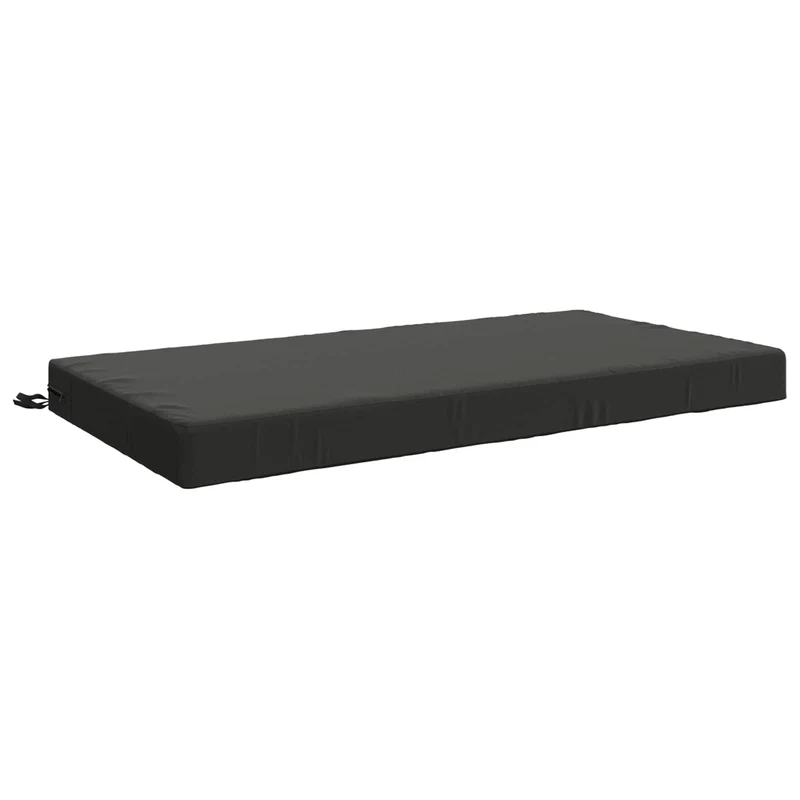 Seat Cushion SOEST 100% Polyester Anthracite 120 x 80 x 10 cm