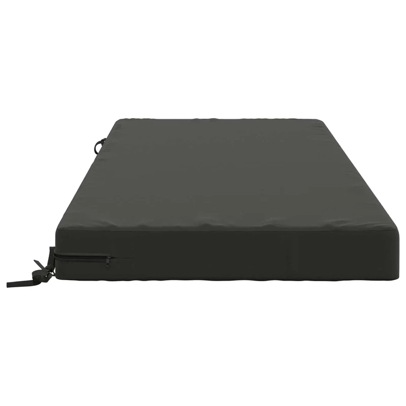 Seat Cushion SOEST 100% Polyester Anthracite 120 x 80 x 10 cm