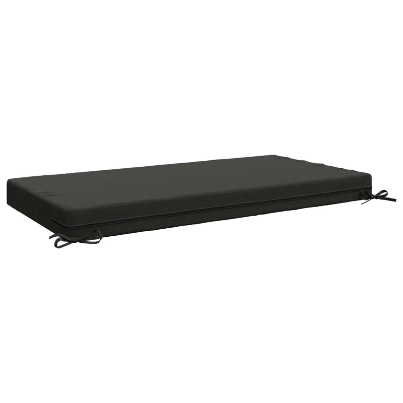 Seat Cushion SOEST 100% Polyester Anthracite 120 x 80 x 10 cm