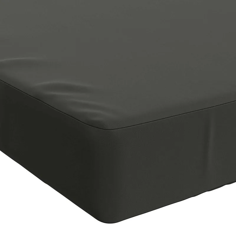 Seat Cushion SOEST 100% Polyester Anthracite 120 x 80 x 10 cm