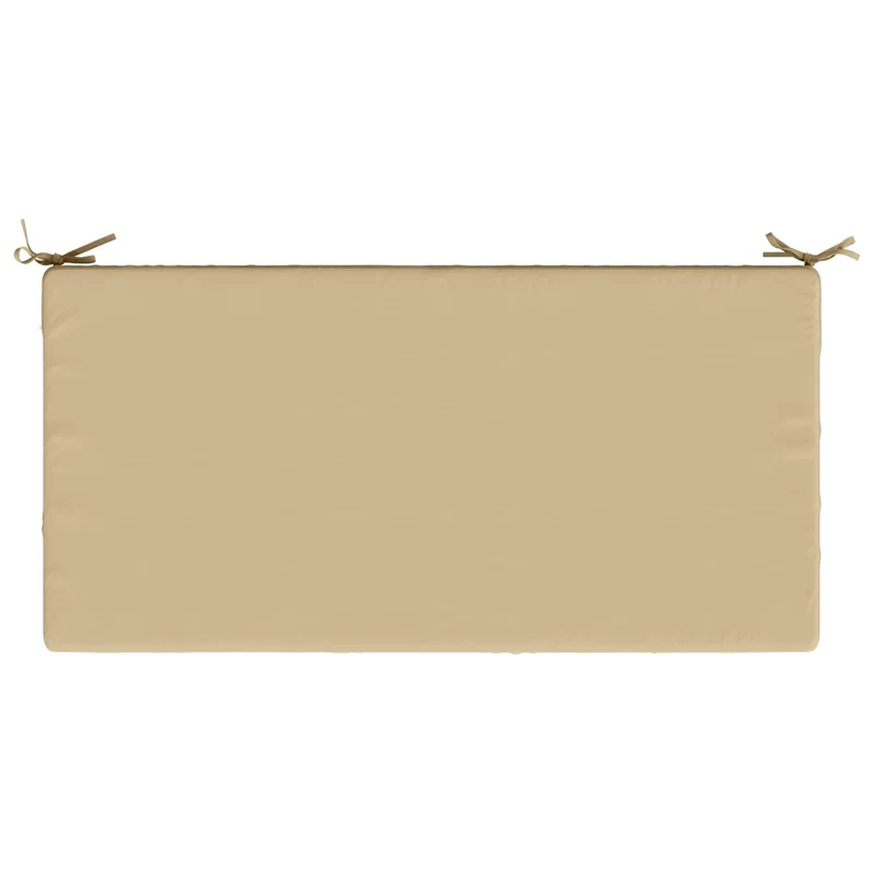 Seat Cushion SOEST 100% Polyester Beige 120 x 80 x 10 cm