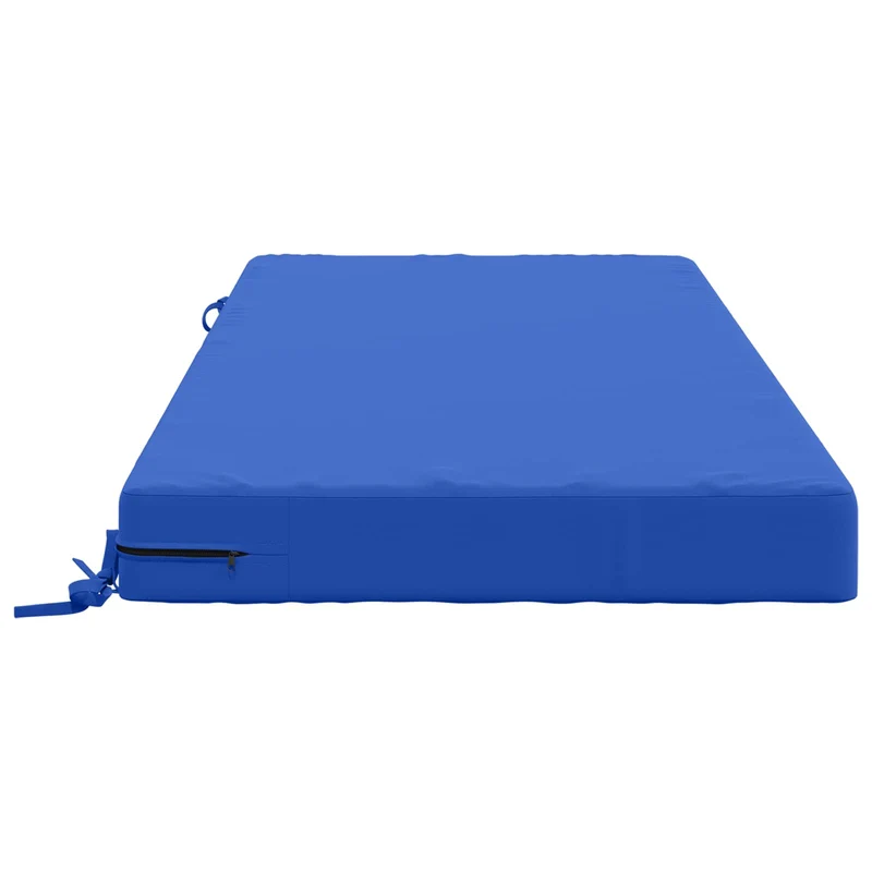 Seat Cushion SOEST 100% Polyester Royal Blue 120 x 80 x 10 cm