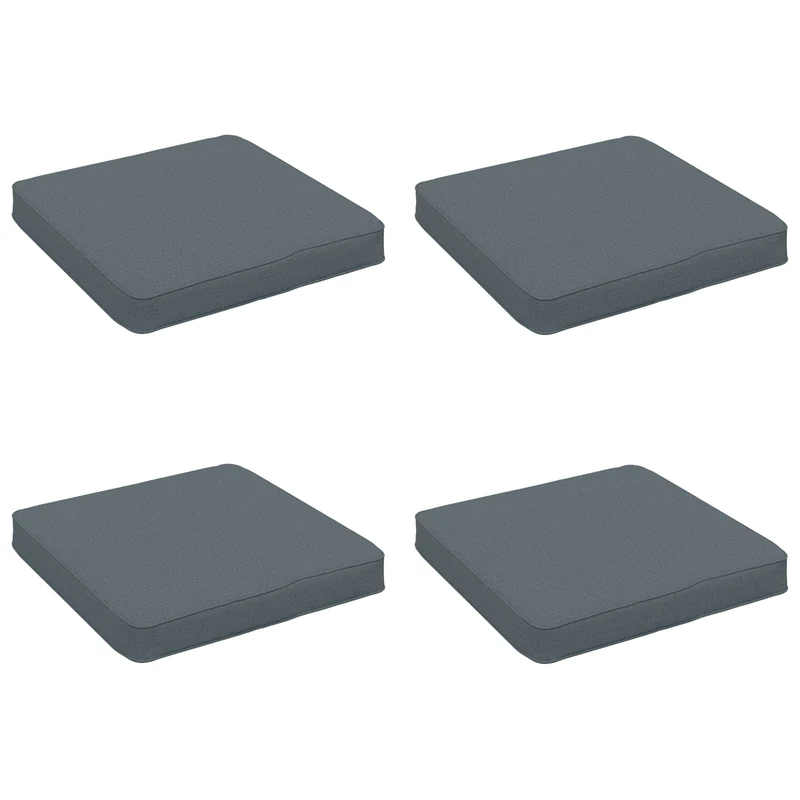4-Piece Seat Cushions VUGHT 4 pcs 100% Polyester Blue
