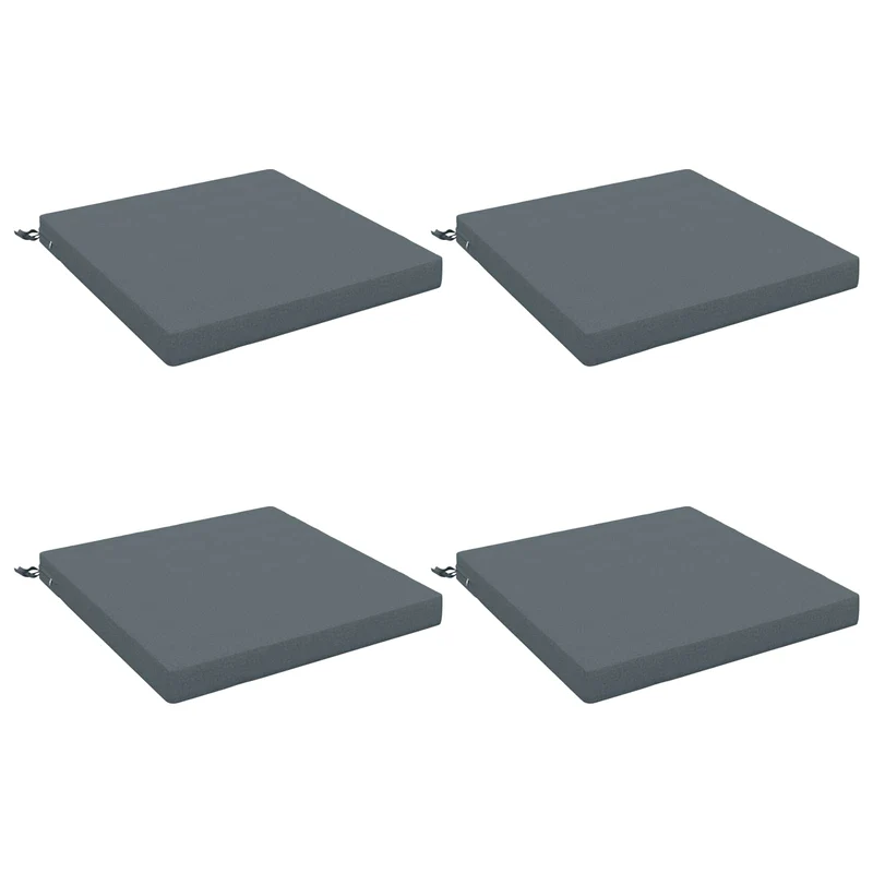 Seat Cushions SOEST 4 pcs 100% Polyester Blue 80 x 80 x 7 cm