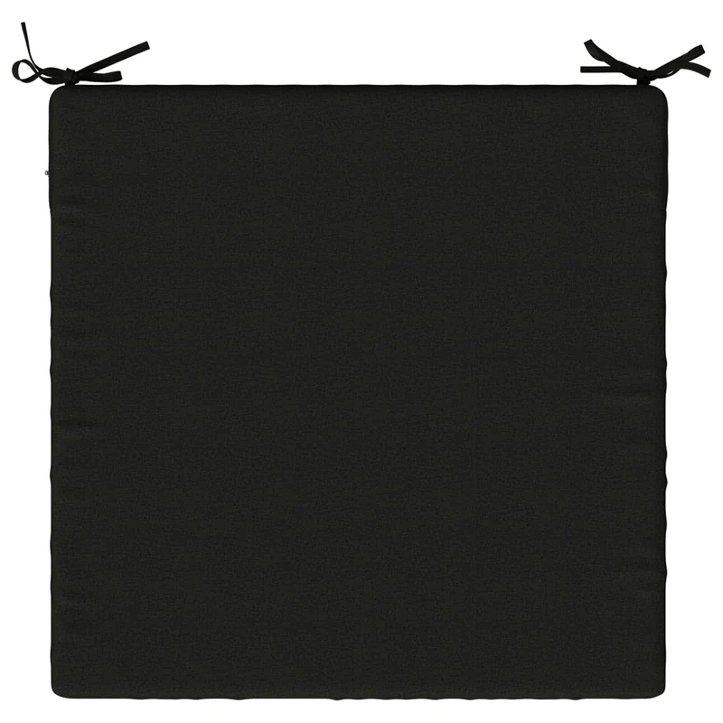 Seat Cushions SOEST 4 pcs 100% Polyester Black 80 x 80 x 7 cm