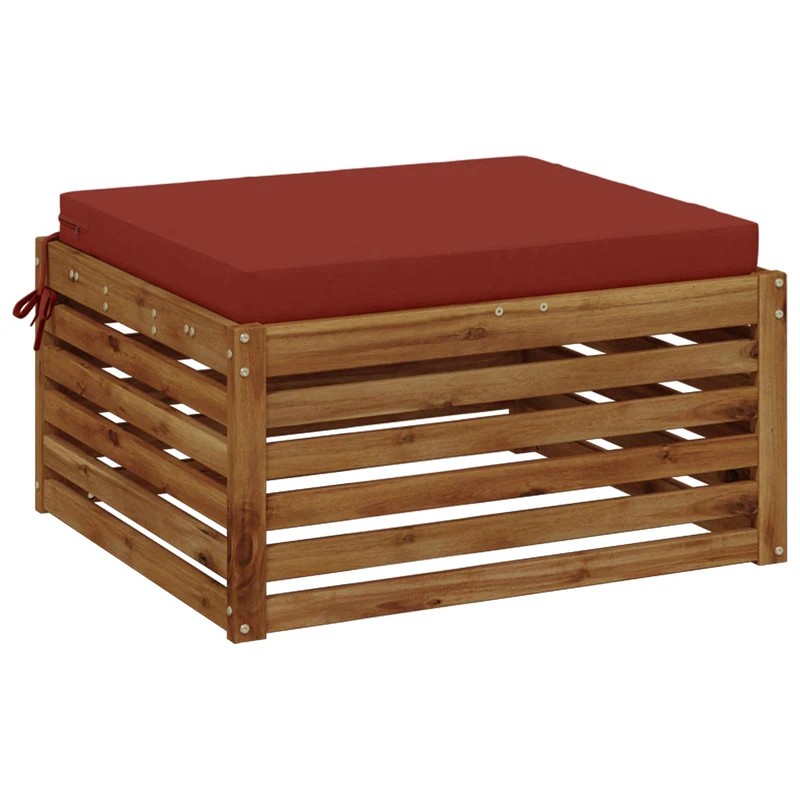 Seat Cushions SOEST 100% Polyester Red 80 x 80 x 7 cm