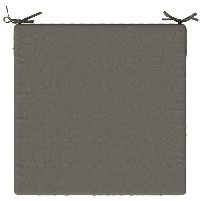 Seat Cushions SOEST 4 pcs 100% Polyester Grey 80 x 80 x 7 cm