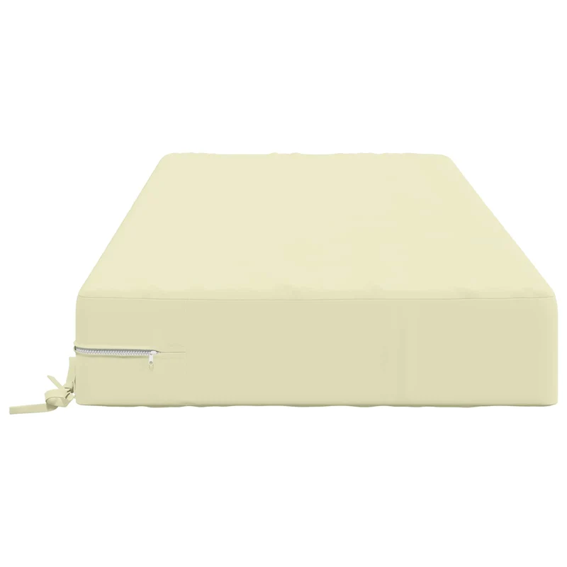 Seat Cushion SOEST 100% Polyester Cream 120 x 60 x 15 cm
