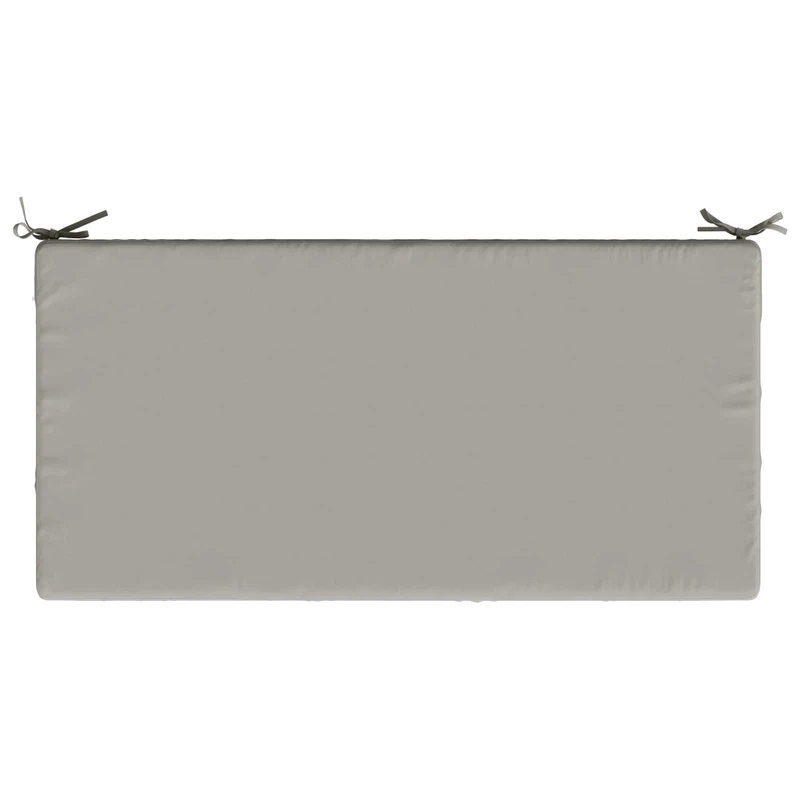 Seat Cushion SOEST 100% Polyester Grey 120 x 60 x 15 cm
