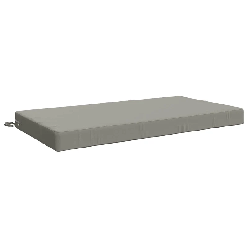 Seat Cushion SOEST 100% Polyester Grey 120 x 80 x 10 cm