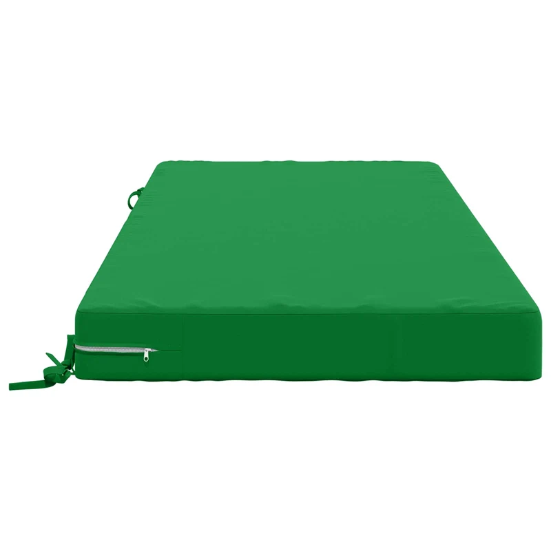 Seat Cushion SOEST 100% Polyester Green 120 x 80 x 10 cm