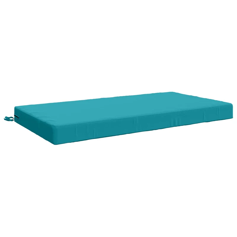 Seat Cushion SOEST 100% Polyester Turquoise 120 x 80 x 10 cm