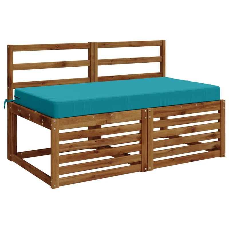 Seat Cushion SOEST 100% Polyester Turquoise 120 x 80 x 10 cm