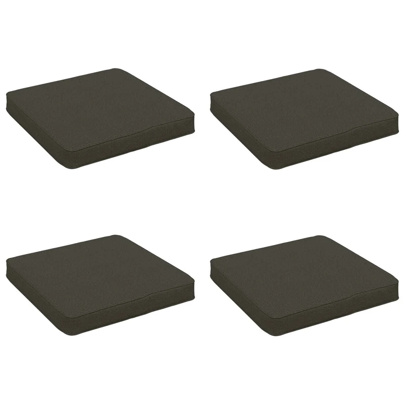4-Piece Seat Cushions VUGHT 4 pcs 100% Polyester Anthracite