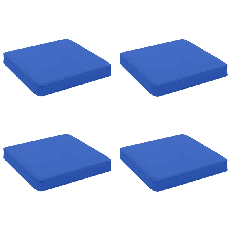 4-Piece Seat Cushions VUGHT 4 pcs 100% Polyester Royal Blue