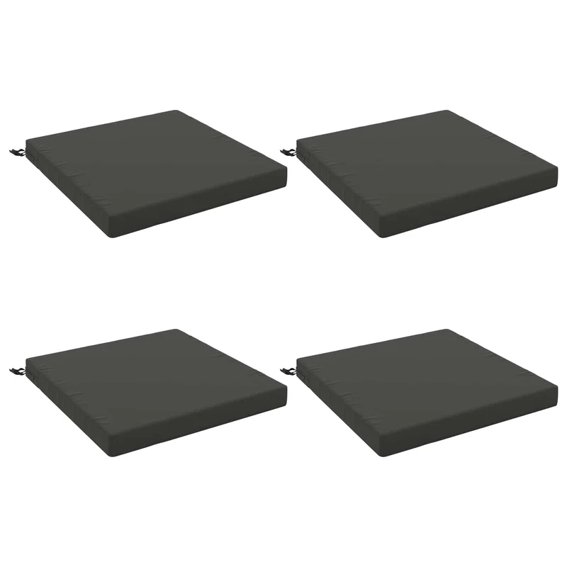 Seat Cushions SOEST 4 pcs 100% Polyester Anthracite