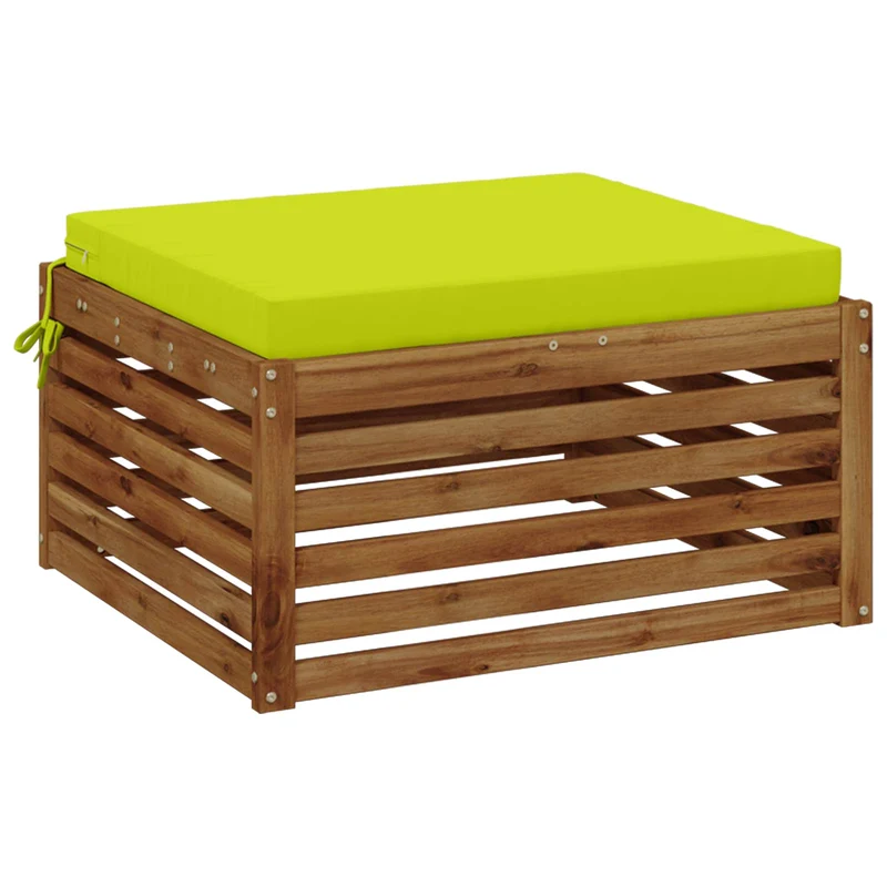 Seat Cushions SOEST 100% Polyester Bright Green 80 x 80 x 7 cm